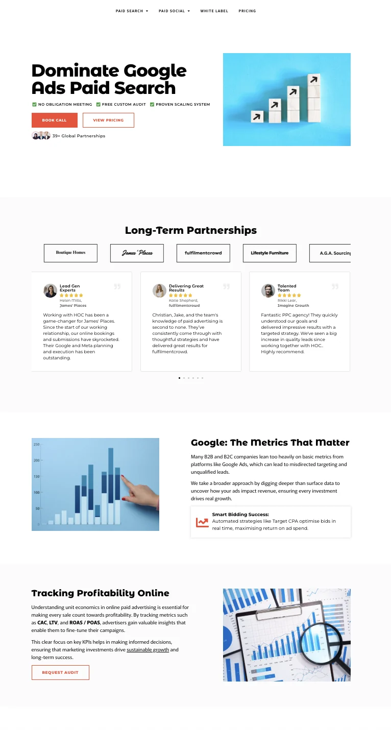 Old paid search page
